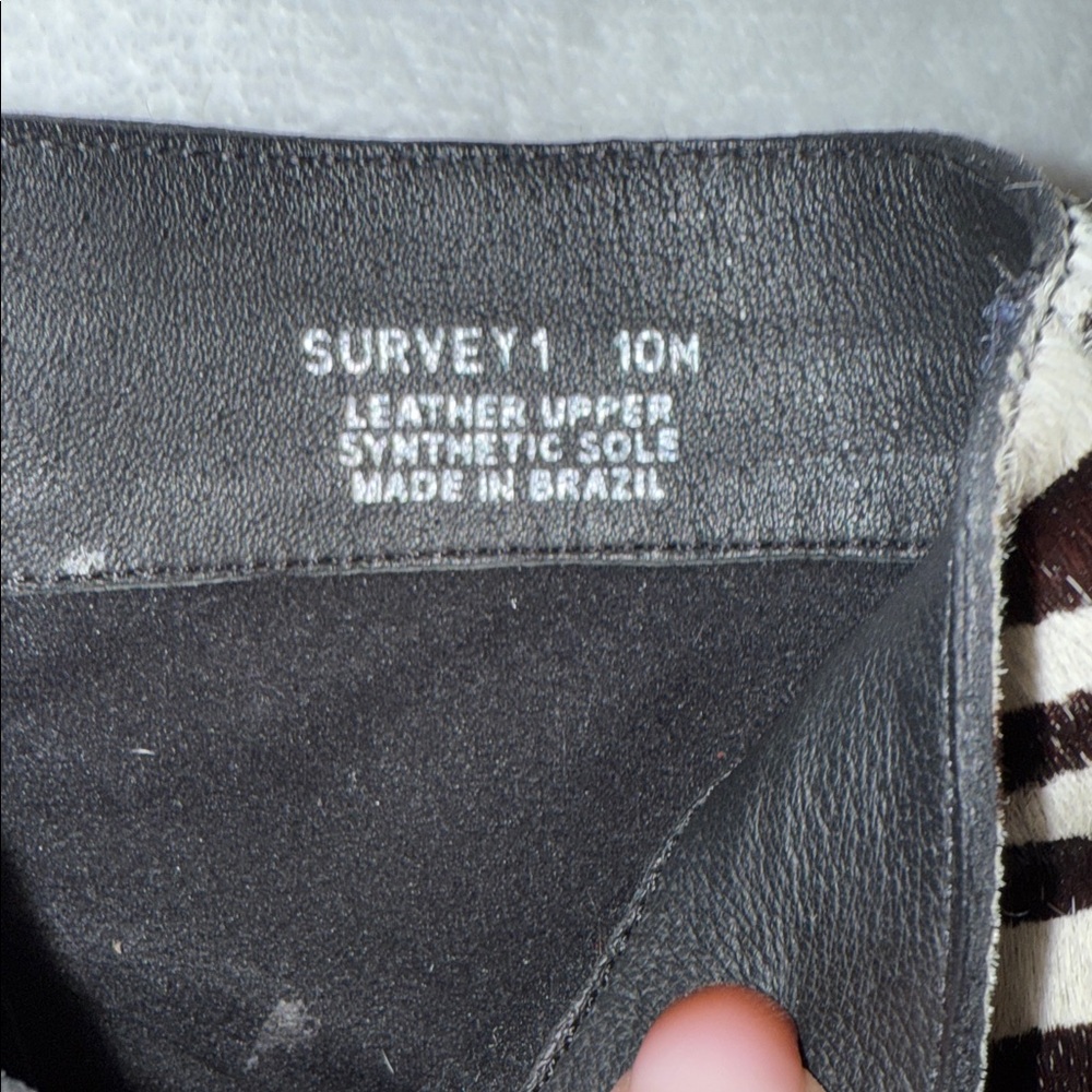 Steve Madden "Survey" Black/White Ankle Boots - Picture 3 of 4